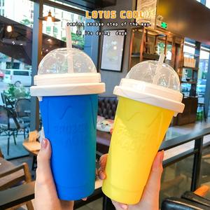 Đông lạnh ma thuật slushy Maker cup tự chế Slush và lắc Maker hộ gia đình nhanh chóng làm mát cup Ice Cream Maker Ma Thuật - Product Image 5