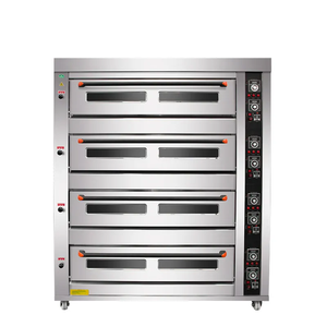 Boulangerie commerciale <span class=keywords><strong>4</strong></span> ponts gaz Industria four à pain électrique équipement de cuisson <span class=keywords><strong>4</strong></span> ponts <span class=keywords><strong>16</strong></span> plateaux four de boulangerie à gaz - Product Image 3