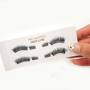 Presione las pestañas DD Crul <span class=keywords><strong>Seda</strong></span> natural Winged 3D Faux Mink <span class=keywords><strong>Foxy</strong></span> Fluffy Eye Lashes Half Eyelashes <span class=keywords><strong>Foxy</strong></span> Winged Cat Eye Lashes - Product Image 2