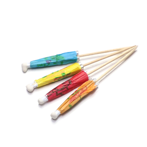 Thực Phẩm Trang Trí Mini Trái Cây 100Mm Gỗ Ô Tăm Tăm Chọn Với Biểu Tượng Tùy Chỉnh - Product Image 4