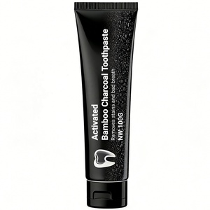 Vente en gros d'usine OEM ODM Pâte dentifrice blanchissante au charbon de bois pour un nettoyage en profondeur, dentifrice naturel au charbon de bambou activé noir - Product Image 1