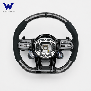Volant sport personnalisé en fibre de carbone adapté aux <span class=keywords><strong>Mercedes</strong></span> Benz AMG Classe <span class=keywords><strong>C</strong></span> W204 C63 W212 W218 W207 Amélioration des performances - Product Image 5