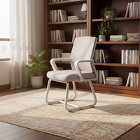 Chaise de bureau en maille de gros pour mobilier de bureau, sans roulettes, pour personnel de bureau et salles de conférence