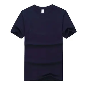Maglietta in cotone 100% camisas in bianco da uomo all'ingrosso di alta qualità che stampa magliette nere stampate con Logo t-shirt in tinta unita personalizzate