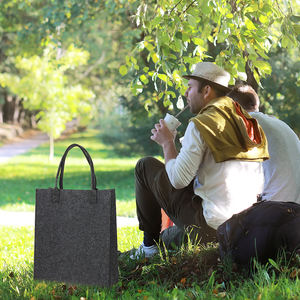 OEM Factory Price Unisex Business Felt Traditional Rectangle <b>Promotional</b> Casual <b>Tote</b> <b>Bags</b> Custom Logo Durable Eco-Friendly - Product Image 4