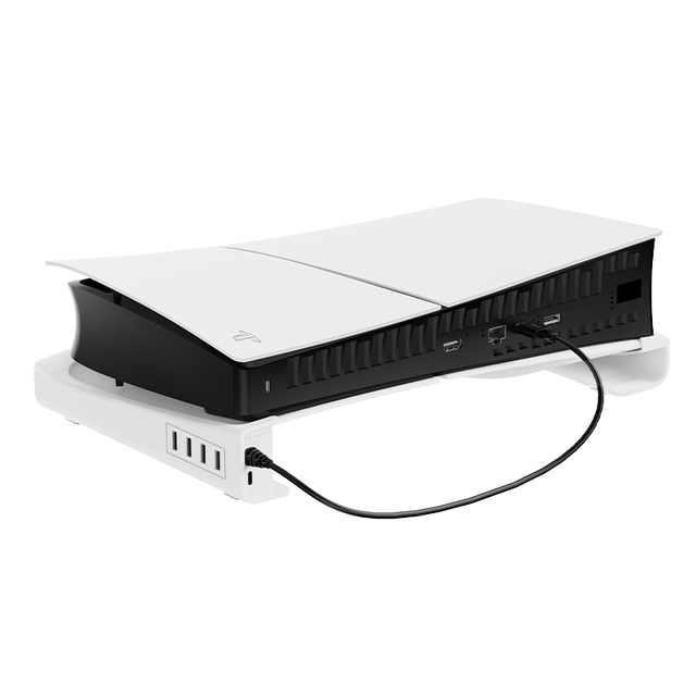 Game Accessories Horizontal Hub USB Port Stand for PS5 Slim UHD Game Console Bracket
