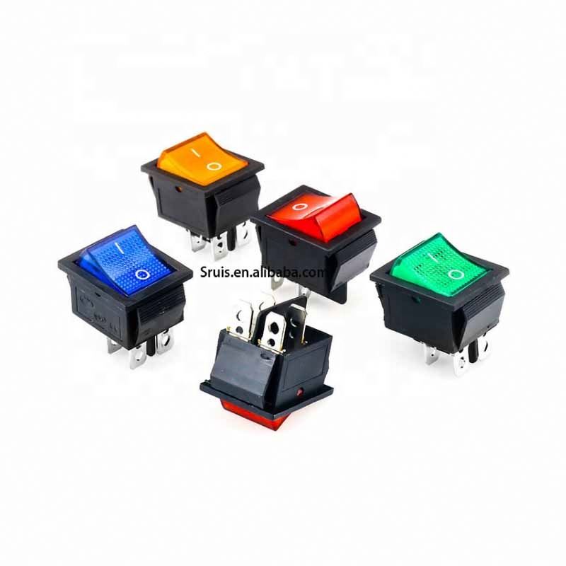 Yeni Orijinal XW-604 Dört Ayaklı Işıklı Gemi Tipi Anahtar 16A/20A