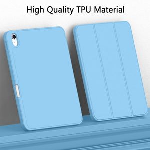 ขายส่งเคส iPad รุ่นที่ 10 ขนาด 10.9 นิ้ว ปี <span class=keywords><strong>2022</strong></span> พร้อมช่องใส่ดินสอ ที่วางแบบพับได้ 3 ตอน ฝาหลัง TPU - Product Image 3