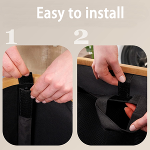 140L công suất lớn tre có thể gập lại giặt Hamper cho gia đình sử dụng thuận tiện giải pháp lưu trữ cho nhu cầu giặt hàng ngày - Product Image 3