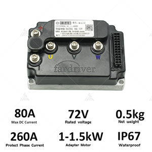 Fardriver ND72260 Mini 12, Motor de Rueda BLDC de 72V para Bicicleta/Scooter, Controlador Inteligente Programable, IP67 - Product Image 3