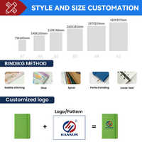 Vente en gros A4 A5 carnet agenda gauche couverture rigide école d'affaires Campus travail notes de terrain cahier collège ligné avec sangle