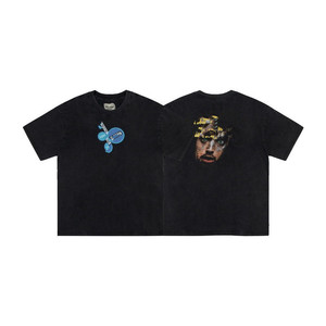T-shirt à imprimé graphique 100% coton, manches courtes, coupe classique, style streetwear avec design inspiré de la galerie - Product Image 4