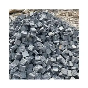 Outdoor Dark Grey Granite Paver For Driveway Cheap Paving Stone