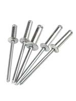 Remache ciego de aluminio/acero con cabeza abierta tipo domo para la industria general