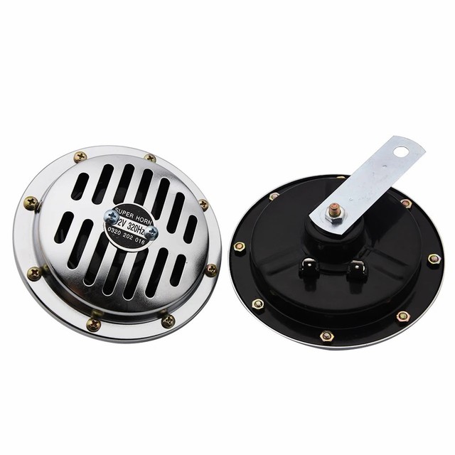 12V/24V Super-Loud High Low Tone Car Horn Car Disc Horn