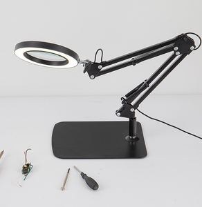 Kính lúp 3 màu có thể điều chỉnh ánh sáng bàn đèn bàn với USB để đọc sửa chữa - Product Image 4