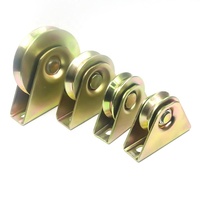 Roue de porte de cour ou de portail d'usine, rouleau en fer à rainures en U, V, Y, durable et antirouille, 2 mm, OEM