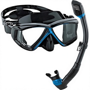 Ensemble masque de plongée et tuba avec lentille à large champ de vision et sangle réglable pour piscine, plage et sports nautiques - Product Image 6