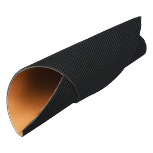 Sabuk konveyor PVC datar kinerja tinggi pola hitam dirancang untuk daya tahan dan fleksibilitas bahan karet & PU tahan lama - Product Image 5