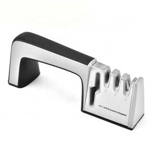Meilleur vendeur en ligne : Affûteur manuel de couteaux et ciseaux de cuisine 4-en-1 en diamant - Product Image 1