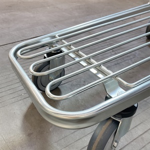 มือผลักดันรถเข็นแพลตฟอร์มคู่สากลรถเข็นสินค้ารถเข็นคลังสินค้ารถเข็นผู้ผลิต - Product Image 3