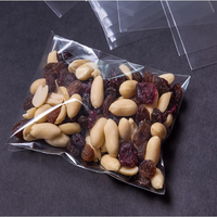 Sacs d'emballage personnalisés en plastique OPP imprimé pour bonbons, biscuits, pain, aliments, cadeaux, avec fermeture autocollante pour noix - Vente chaude