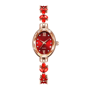 DFS16 Nuevo Reloj de Cuarzo de Moda para Mujer con Brazalete de Hojas de Diamantes Completos, Esfera con Indicadores, Movimiento Citizen, 30mm, en Stock - Product Image 6