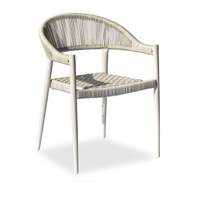 <span class=keywords><strong>Chaise</strong></span> de salle à manger en corde <span class=keywords><strong>tressée</strong></span> pour jardin, mobilier de plein air de style nordique, bistro, restaurant, bar à domicile - Product Image 3