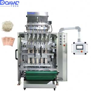 Machine d'emballage de bâtonnets de sucre entièrement automatique à haut rendement et à plusieurs voies pour sucre en granulés, machine d'emballage 3-en-1 pour bâtonnets de café et de sucre - Product Image 2