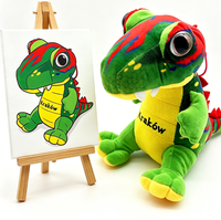 Jouet en peluche Dragon vert CE ASTM, adorable jouet en peluche Dragon, nouveau style d'impression, dinosaure en peluche Dragon