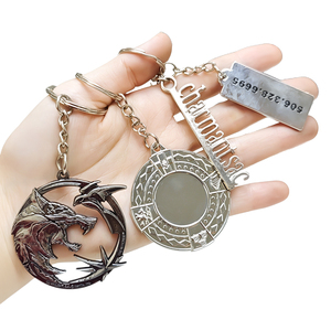 Porte-clés personnalisés en alliage de zinc, style anime vintage, étanches et résistants, avec logo personnalisable en gros pour voiture - Product Image 3