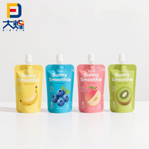 Chất Lượng Tốt In Nhựa Vitamin Đồ Uống Nước Ép Trái Cây Spout Pouch Nước Giải Khát Uống Doypack Với Vòi - Product Image 5