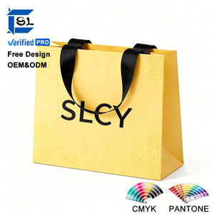 Bolsas <span class=keywords><strong>de</strong></span> Compras Personalizadas con Relieve, Asas <span class=keywords><strong>de</strong></span> Cinta, Impresión <span class=keywords><strong>de</strong></span> Logotipo, Bolsas <span class=keywords><strong>de</strong></span> Regalo <span class=keywords><strong>de</strong></span> Lujo para Cosméticos, Bolsas <span class=keywords><strong>de</strong></span> Papel para Mini Perfumes - Product Image 1