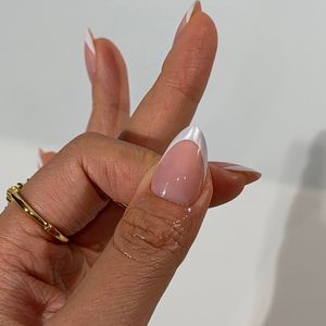 Esmalte <span class=keywords><strong>de</strong></span> <span class=keywords><strong>Uñas</strong></span> en Polvo Brillante Estilo Francés, Elegante <span class=keywords><strong>y</strong></span> Brillante, <span class=keywords><strong>Uñas</strong></span> Postizas Cortas <span class=keywords><strong>de</strong></span> Almendra, Bonitas <span class=keywords><strong>Uñas</strong></span> Acrílicas, 30 Piezas <span class=keywords><strong>de</strong></span> <span class=keywords><strong>Uñas</strong></span> Postizas a Presión - Product Image 3