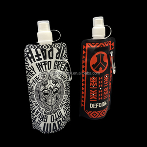 Custom Drink Packaging Plastic Liquid Bag Stand Up Pouch With Spout Nozzle Flip Top Cap Handle Water Bladder - Product Image 2