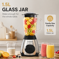 Mixeur Électrique Domestique Multifonctionnel en Verre, Norme Européenne, pour Jus et Aliments – Meilleure Vente