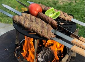 Juego de Utensilios para Asar de Acero Inoxidable, Herramientas para Parrilla, Brochetas para Barbacoa - Product Image 3
