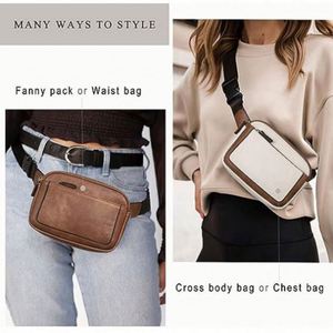 Sac banane de luxe mignon et mini en cuir PU pour femme, sac de poitrine, sac bandoulière, sac de taille, idéal pour le voyage et la mode - Product Image 5