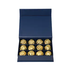 Роскошная бумажная упаковка, коробка для шоколадных конфет с разделительной коробкой для 4, 6, 8, 12, 16, 20, 32 шт., упаковка для шоколада