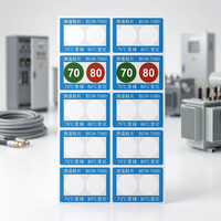Indicateur de Température BCW1-7080 PET Résistant à la Chaleur Imperméable à Usage Unique Bande Autocollante Deux Capteurs Moteur Transformateur Vrac