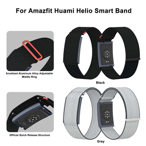 Correa de nailon de dos secciones para Amazfit Helio, correa doble para el brazo, pulsera inteligente Amazfit - Product Image 2