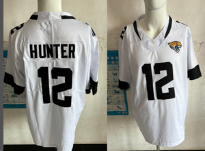 2025 Groothandel en populaire verkoop Heren Sport Op Maat Geborduurde Gestikte Jacksonville Jaguars 12 Lawrence Shirts - Product Image 4