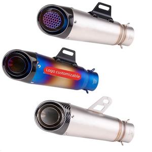 Tubo de <span class=keywords><strong>Escape</strong></span> Universal para Motocicleta de 51 mm, Silenciador Modificado para MT-09 Z1000 <span class=keywords><strong>DUKE</strong></span> <span class=keywords><strong>390</strong></span> GSXR600 CBR500 CBR1000RR R1 - Product Image 1