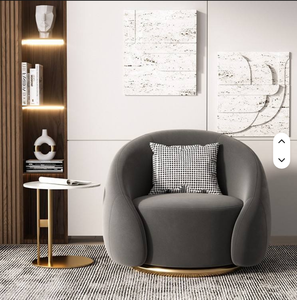 Sofá Giratorio de Tela para Sala de Estar, Dormitorio, Balcón, Sillón de Descanso para el Hogar - Product Image 5