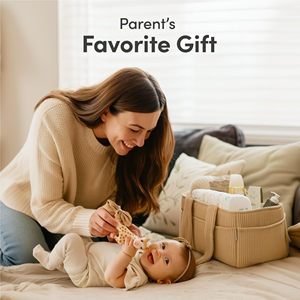 Panier de rangement élégant en velours côtelé moka pour chambre d'enfant, organiseur de couches pour bébé, pour table à langer - Product Image 5