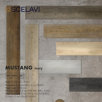 Suelos de vinilo de lujo SPC impermeables, baldosas de parquet modernas para interiores con sistema de clic