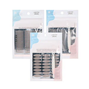 Bande adhésive pour paupières doubles LMLTOP, 120 paires, couleur chair naturelle, maille invisible, pour maquillage des sourcils, usage général - Product Image 3