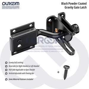 Tiêu chuẩn hàng rào cổng chốt thép cho gỗ hàng rào Gates ngoài trời Vườn an ninh có thể khóa phần cứng - Product Image 2