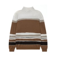AiNear Vente en gros Design de logo personnalisé Oem & Odm Pull-over tricoté en laine mérinos à manches longues et col roulé de couleur marron pour hommes