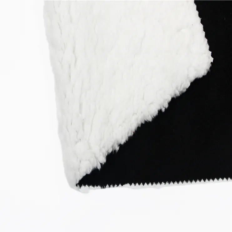 Wholesale China fleece fabric suppliers Textile 100% Polyester Fleece Compound soft sherpa Fabric for Overcoat